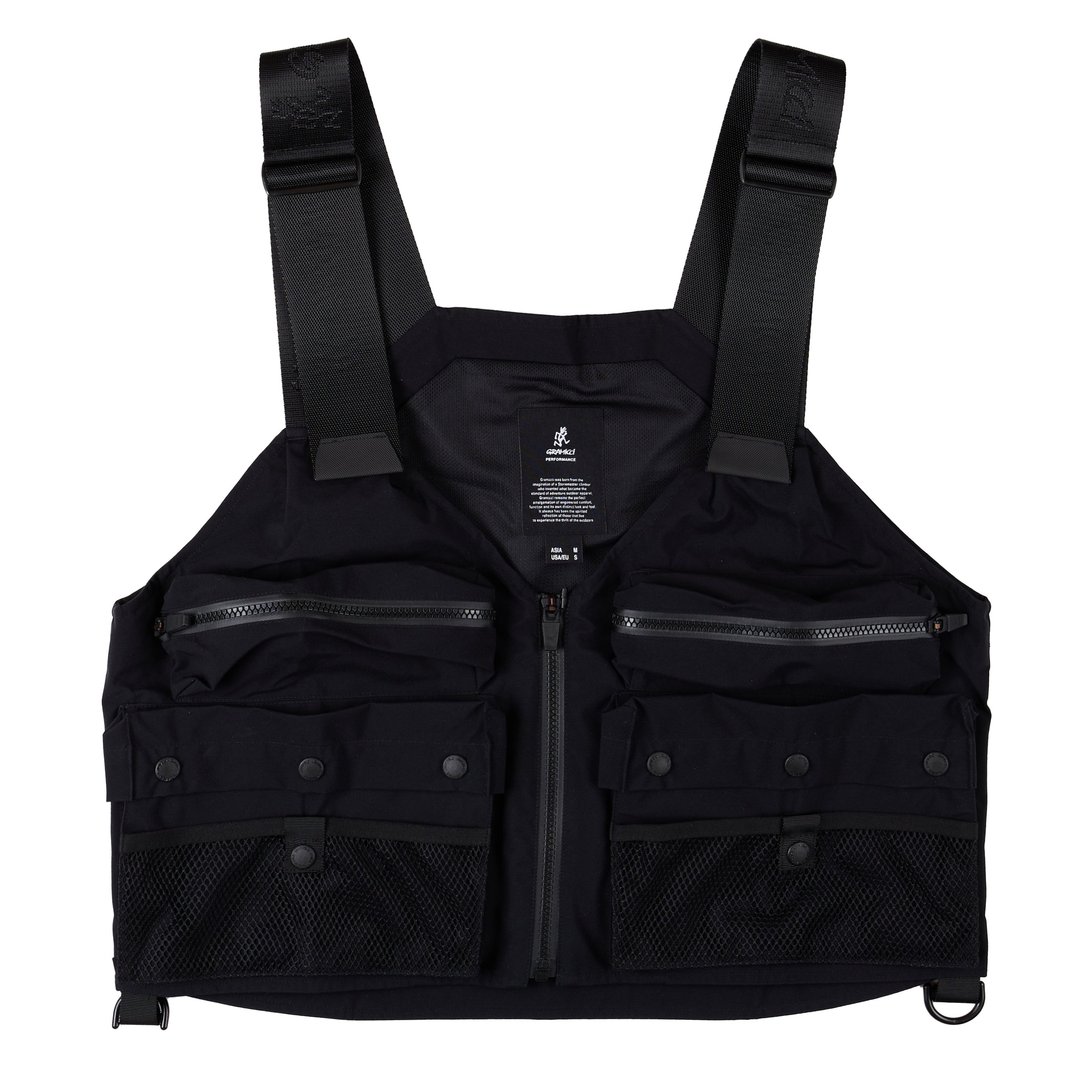 Gramicci 3 Layer Fishing Vest Black - Parasol Store