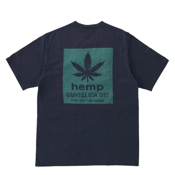 Gramicci Hemp Tee Navy Pigment - Parasol Store