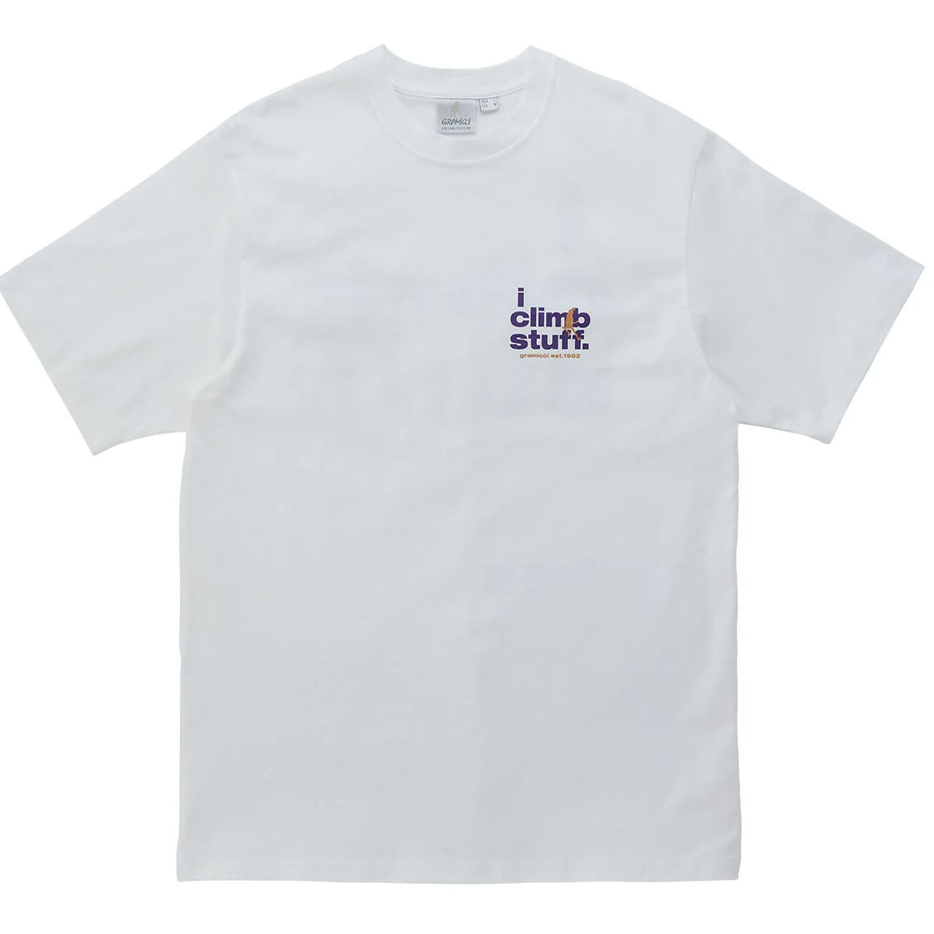 Gramicci I Climb Stuff T-Shirt White - Parasol Store