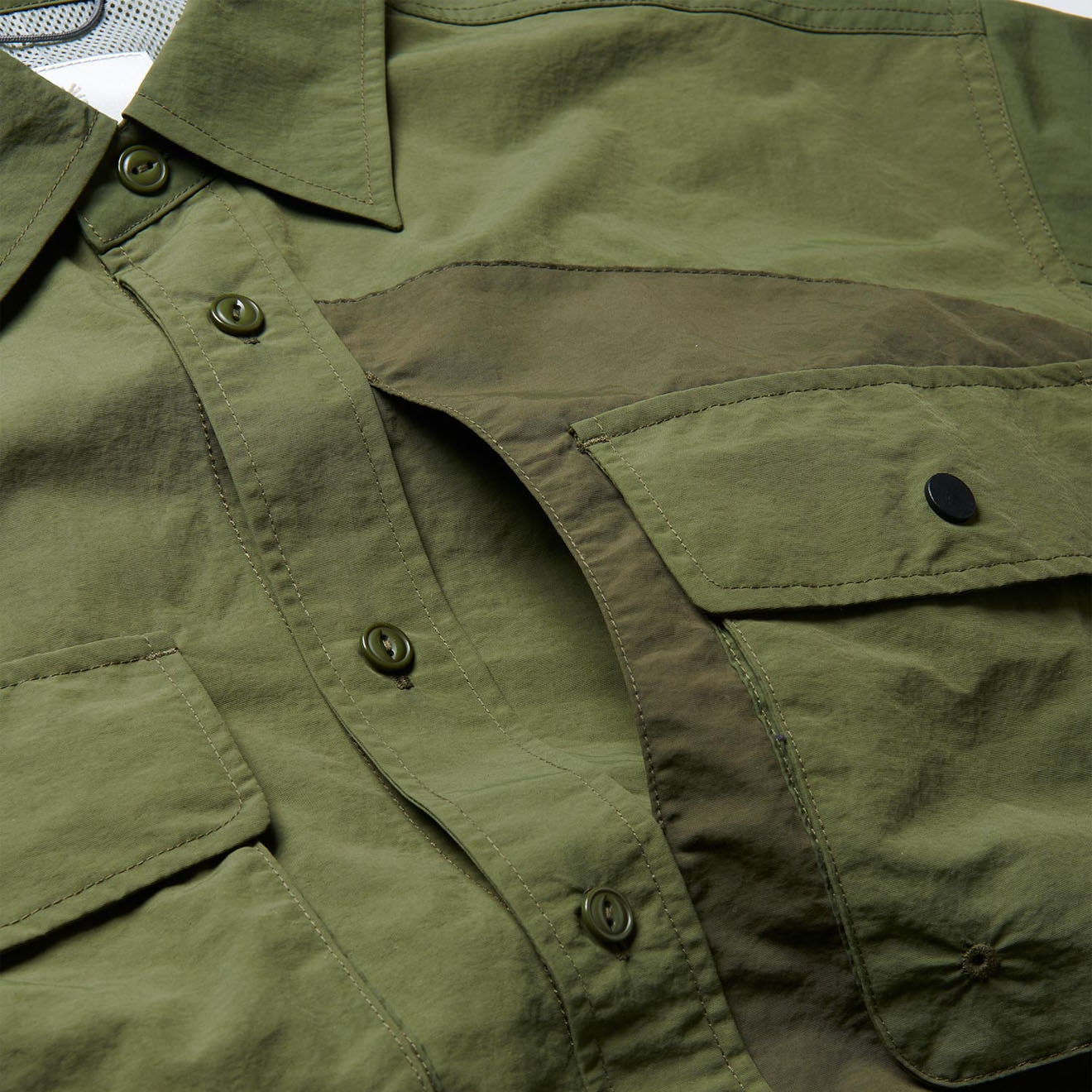 Gramicci Nylon Brentwood Shirt Olive - Parasol Store