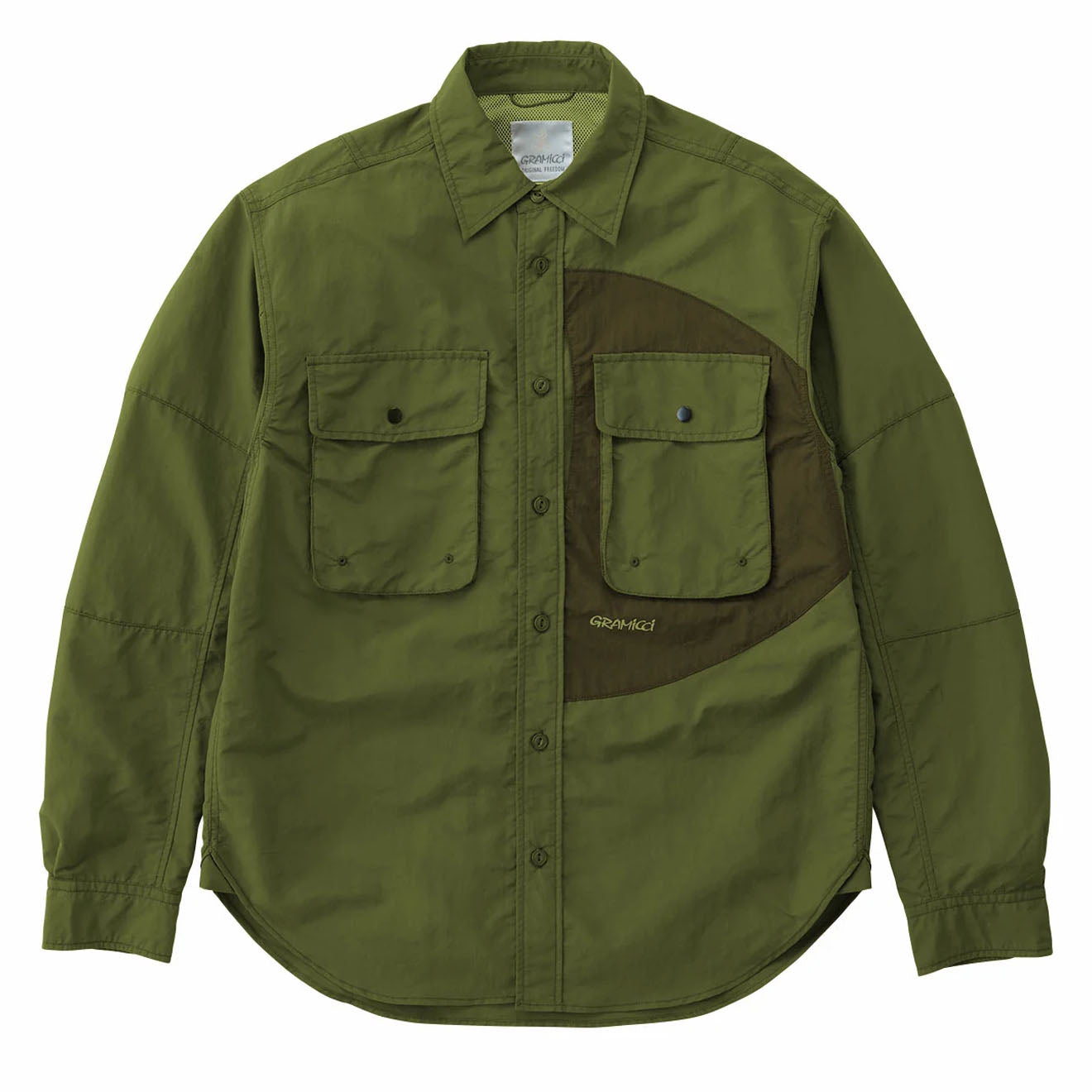 Gramicci Nylon Brentwood Shirt Olive - Parasol Store