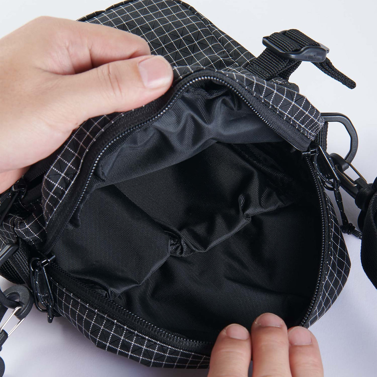 Gramicci Ripstop Mini Shoulder Bag Rip-Stop Black - Parasol Store