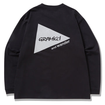 Gramicci x And Wander Backprint L/S Tee Black - Parasol Store