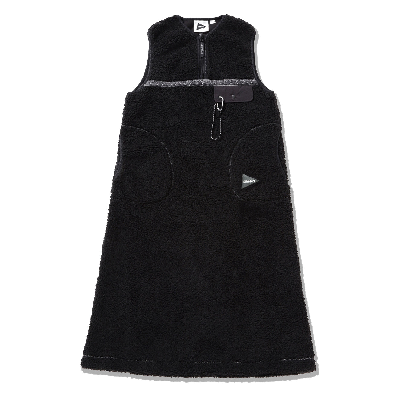 Gramicci x And Wander JQ Tape Fleece Dress Black - Parasol Store