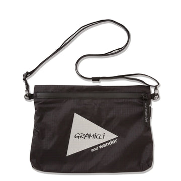 Gramicci x And Wander Nylon Sacoche Black - Parasol Store