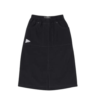 Gramicci x And Wander Womens Nylon Double Knee Skirt Black - Parasol Store