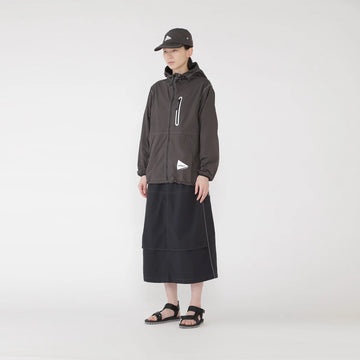 Gramicci x And Wander Womens Nylon Double Knee Skirt Black - Parasol Store