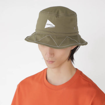 Gramicci x And Wander Zigzag Stitch Hat Khaki - Parasol Store