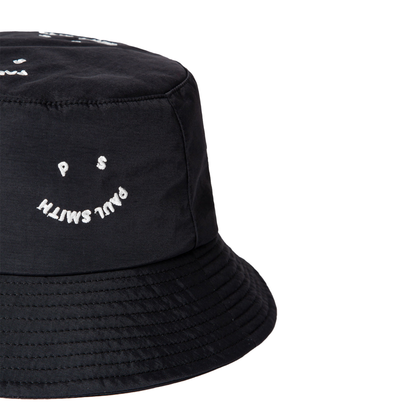 Paul Smith PS Happy Allover Bucket Hat Black