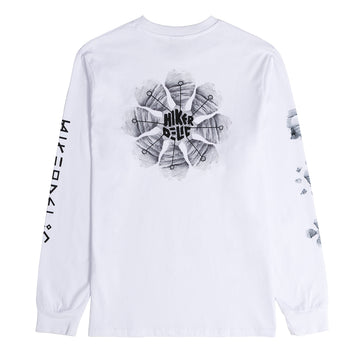 Hikerdelic Bridestones LS T-shirt White - Parasol Store