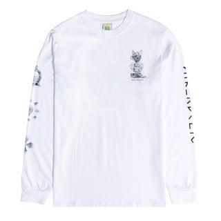 Hikerdelic Bridestones LS T-shirt White - Parasol Store