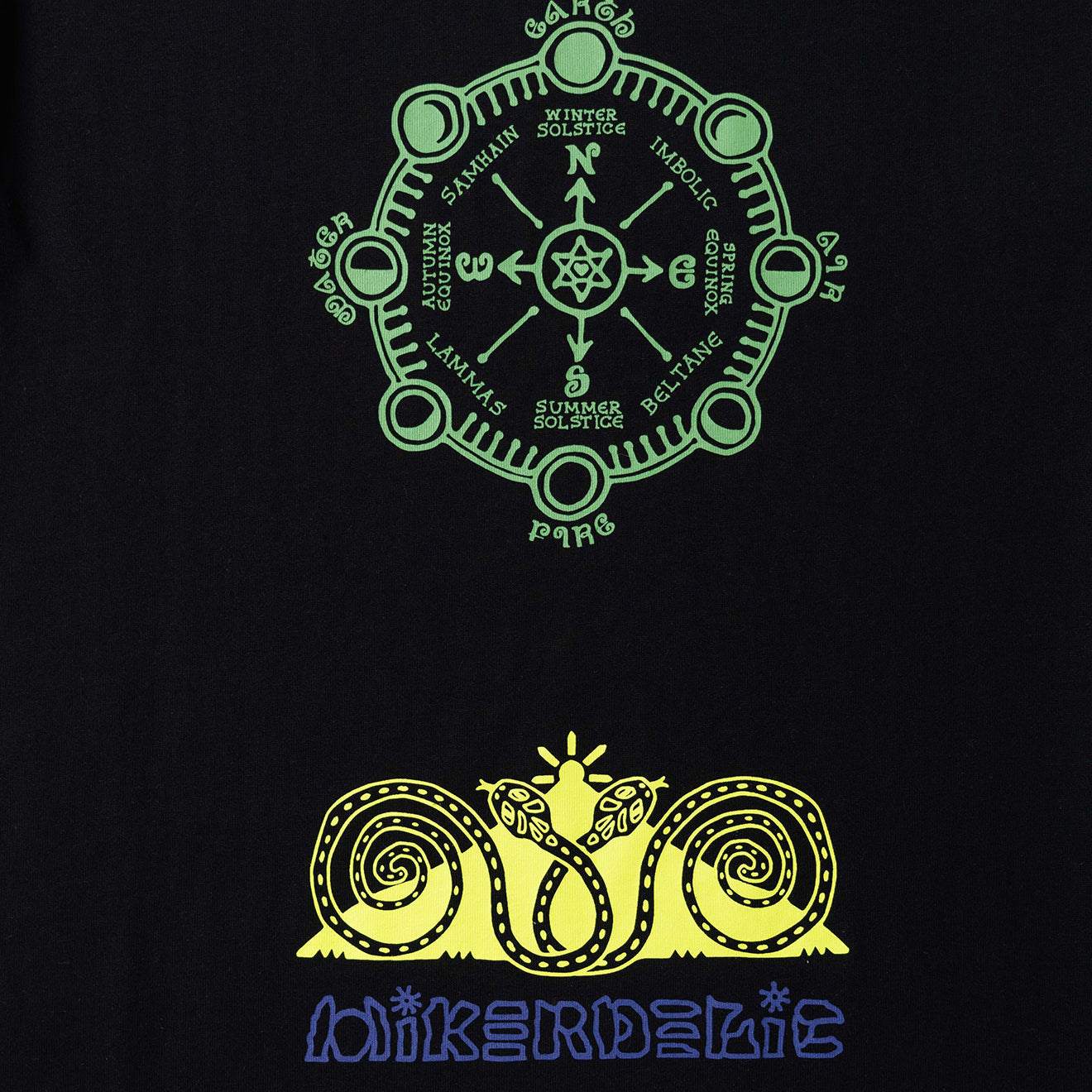 Hikerdelic Imbolc SS T-Shirt Black - Parasol Store