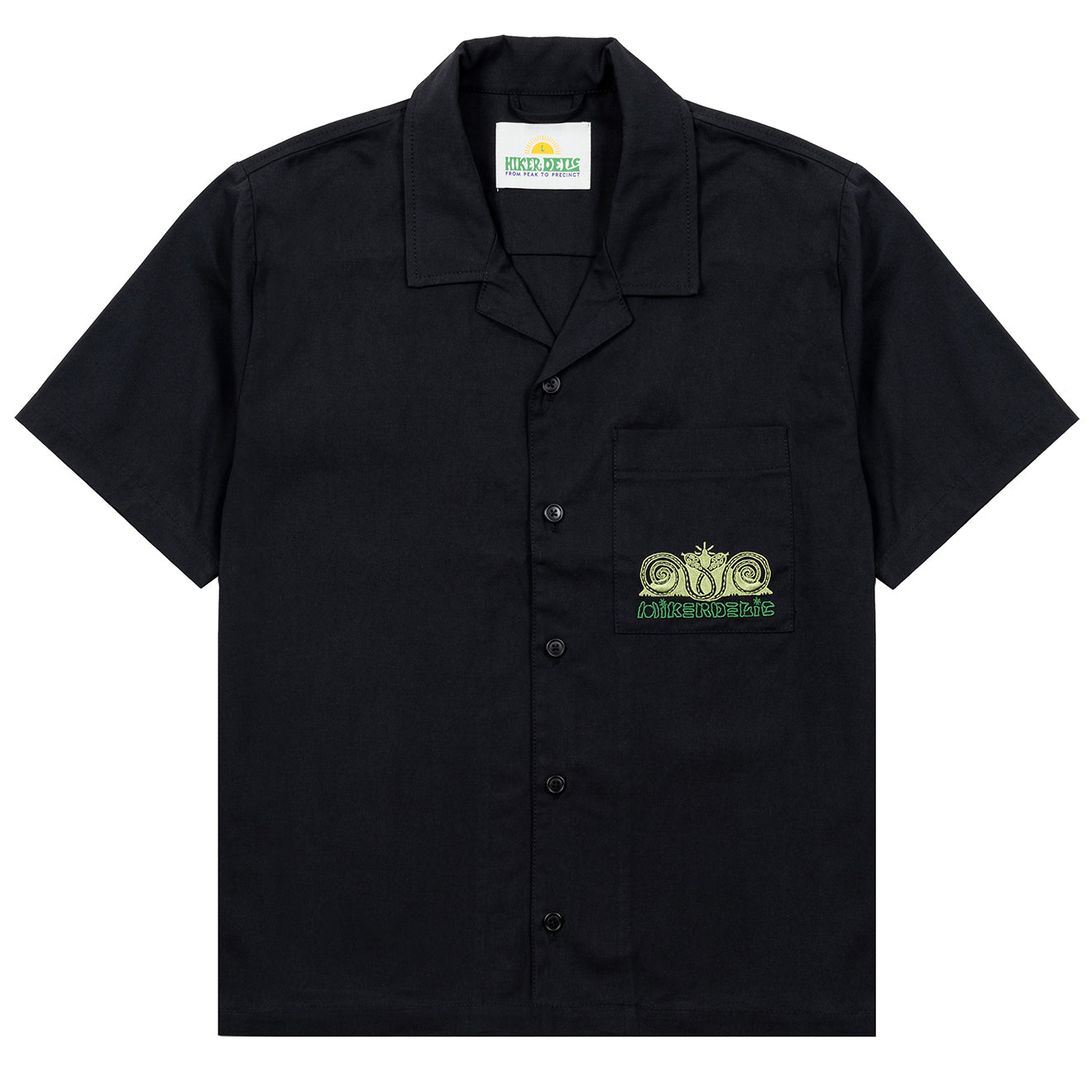 Hikerdelic Imbolc Short Sleeve Shirt Black - Parasol Store