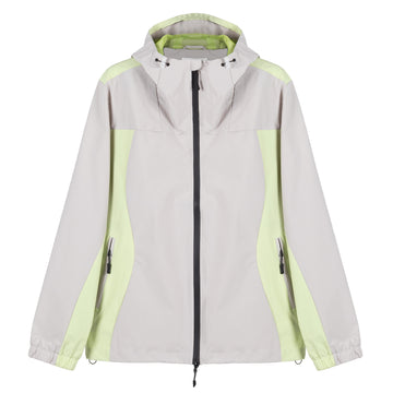 Hikerdelic Mucker Packable Jacket - Light Taupe / Washed Lime - Parasol Store