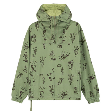Hikerdelic Petroglyph Conway Smock Jacket Khaki - Parasol Store