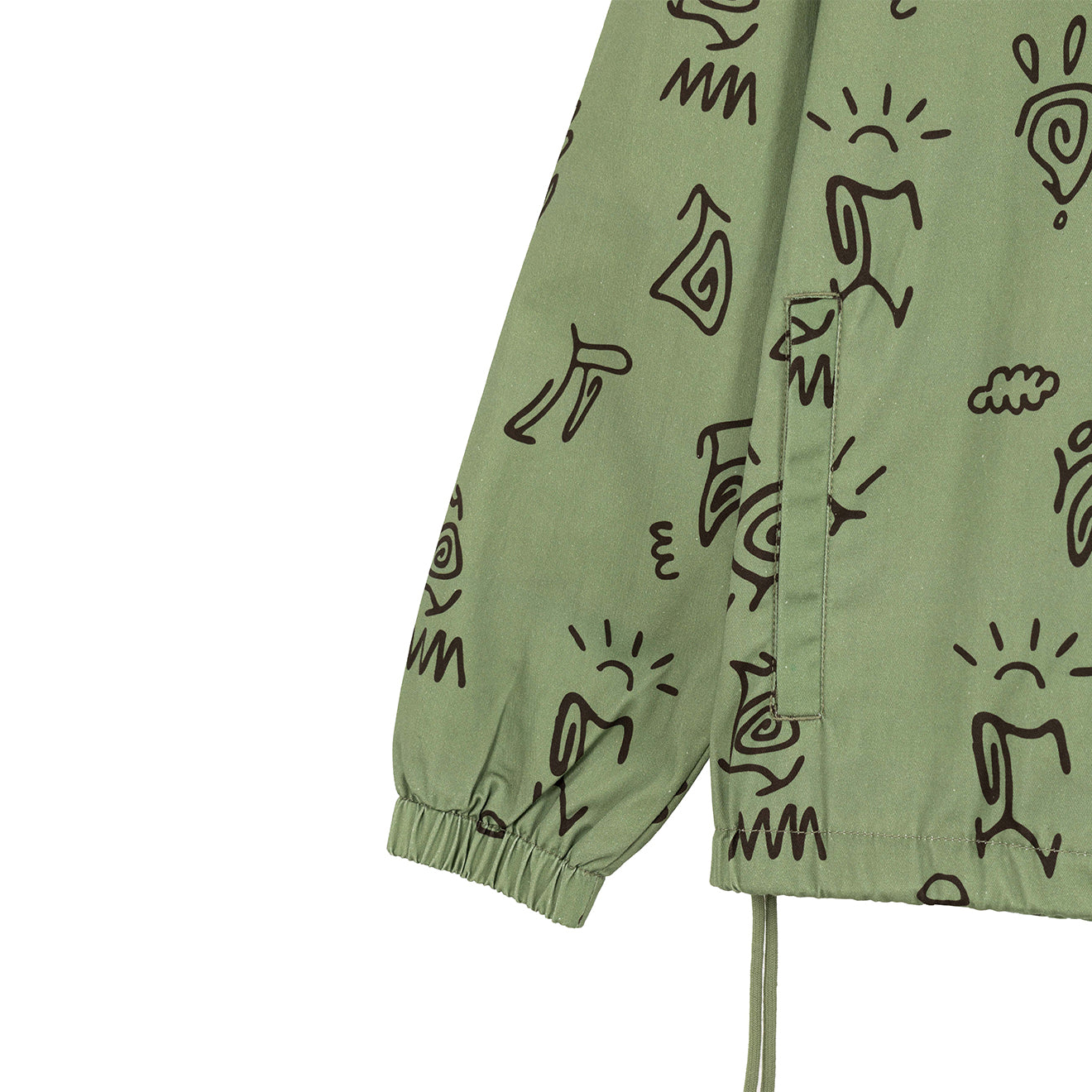 Hikerdelic Petroglyph Conway Smock Jacket Khaki - Parasol Store