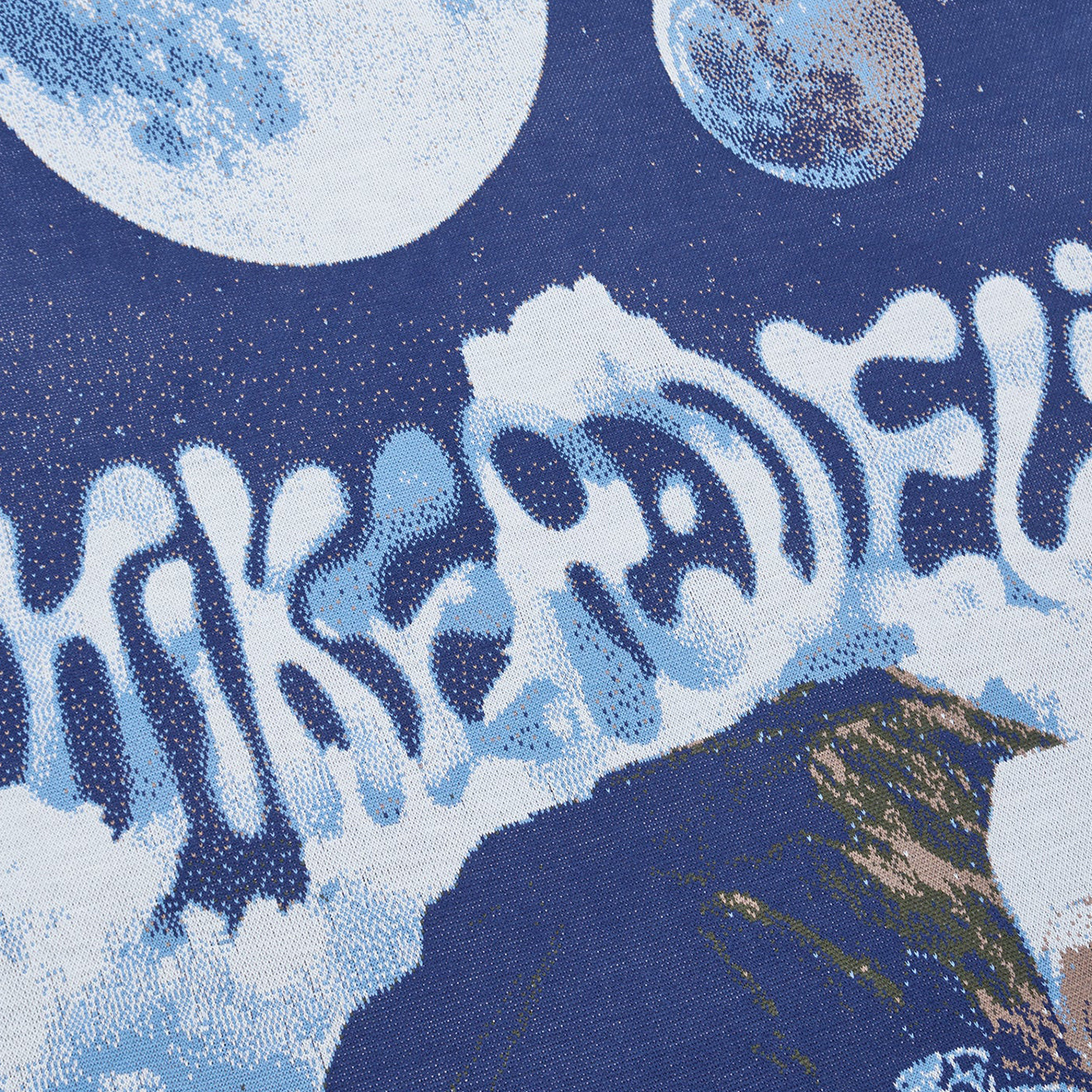 Hikerdelic Retro Future Picnic Blanket Navy - Parasol Store