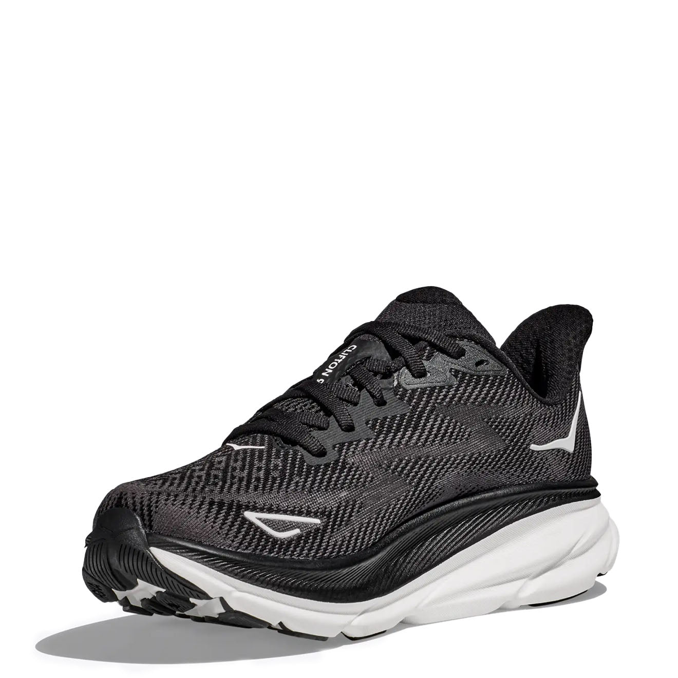Hoka Clifton 9 Trainer Black / White - Parasol Store