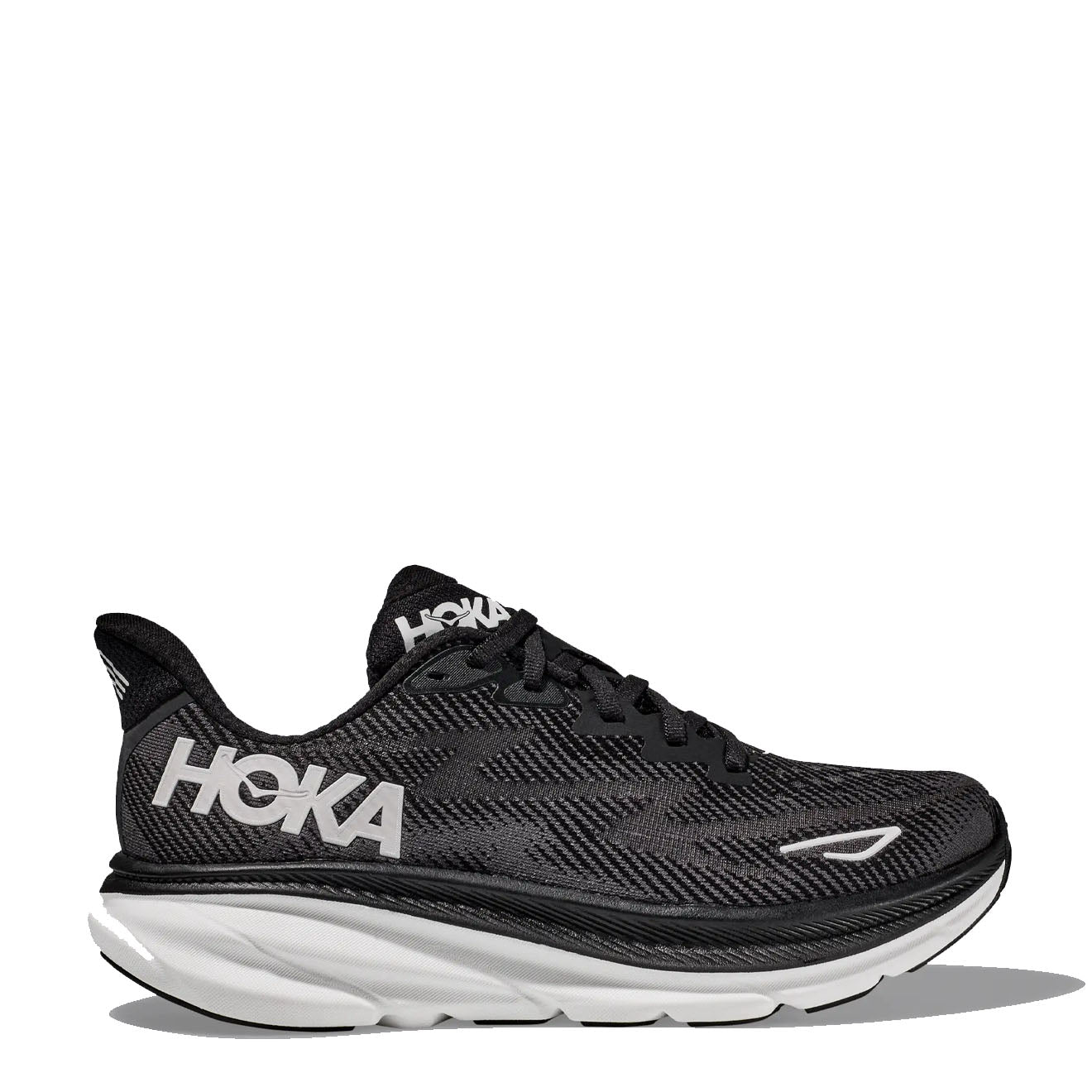 Hoka Clifton 9 Trainer Black / White - Parasol Store