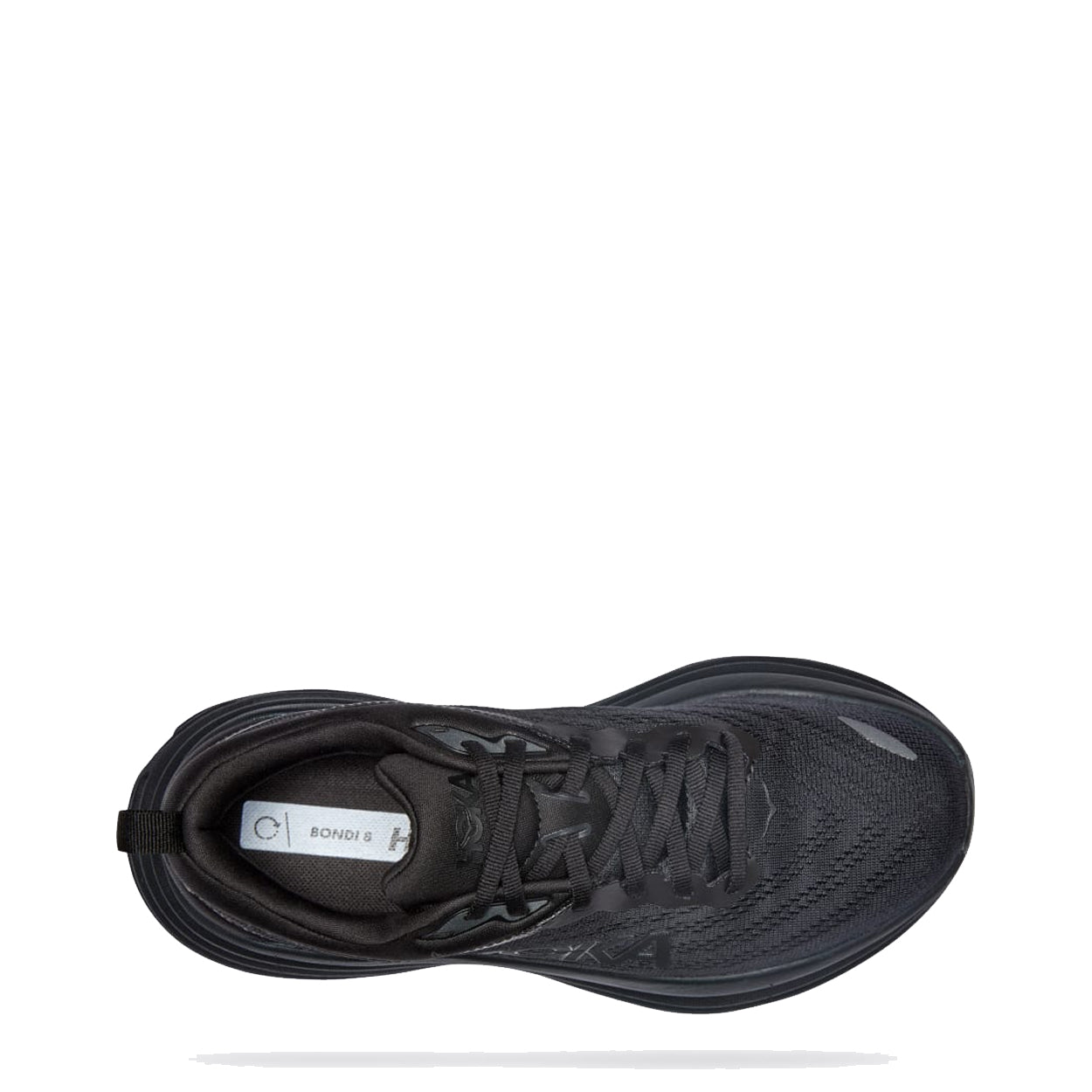 Hoka Womens Bondi 8 Trainer Black / Black - Parasol Store