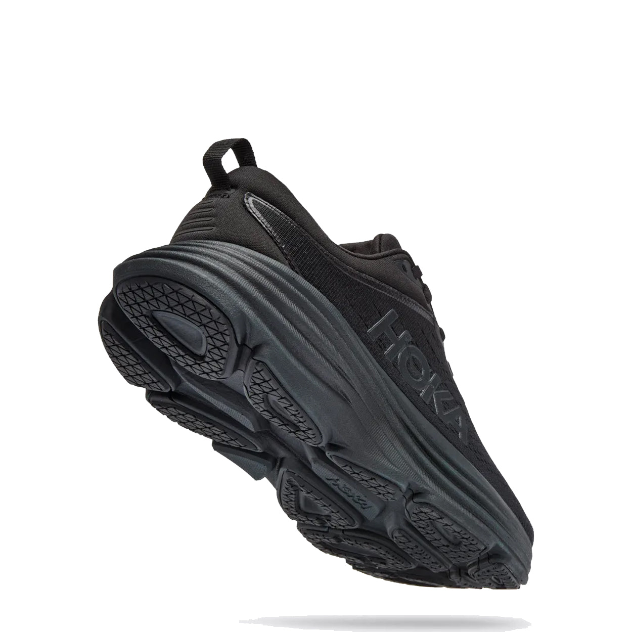 Hoka Womens Bondi 8 Trainer Black / Black - Parasol Store