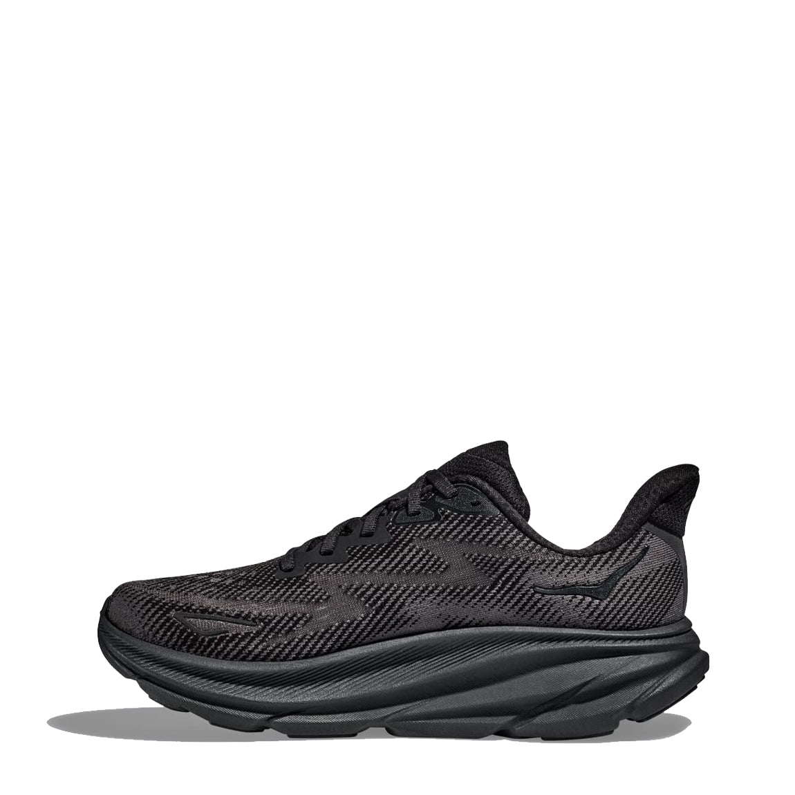 Hoka Womens Clifton 9 Trainer Black / Black - Parasol Store