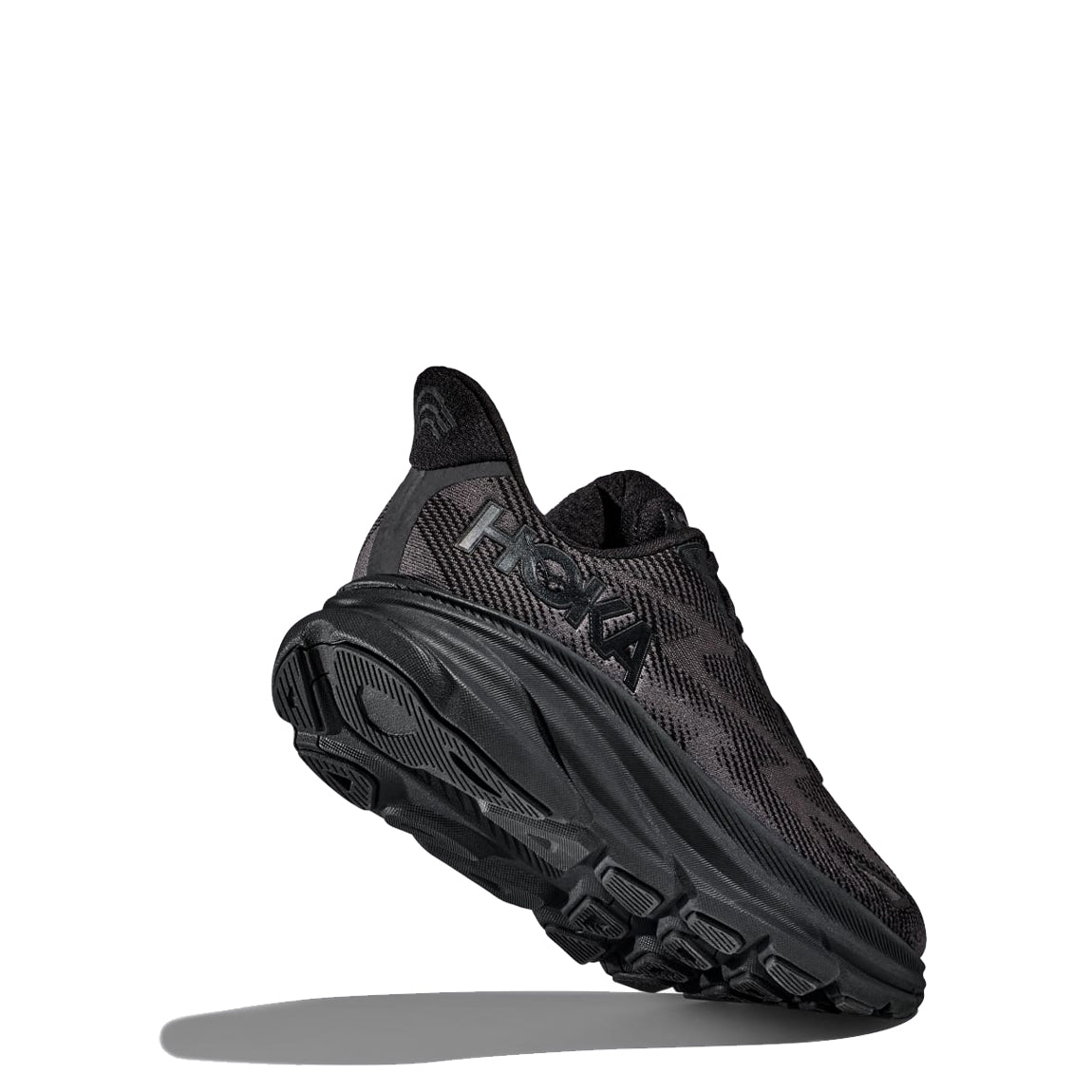 Hoka Womens Clifton 9 Trainer Black / Black - Parasol Store