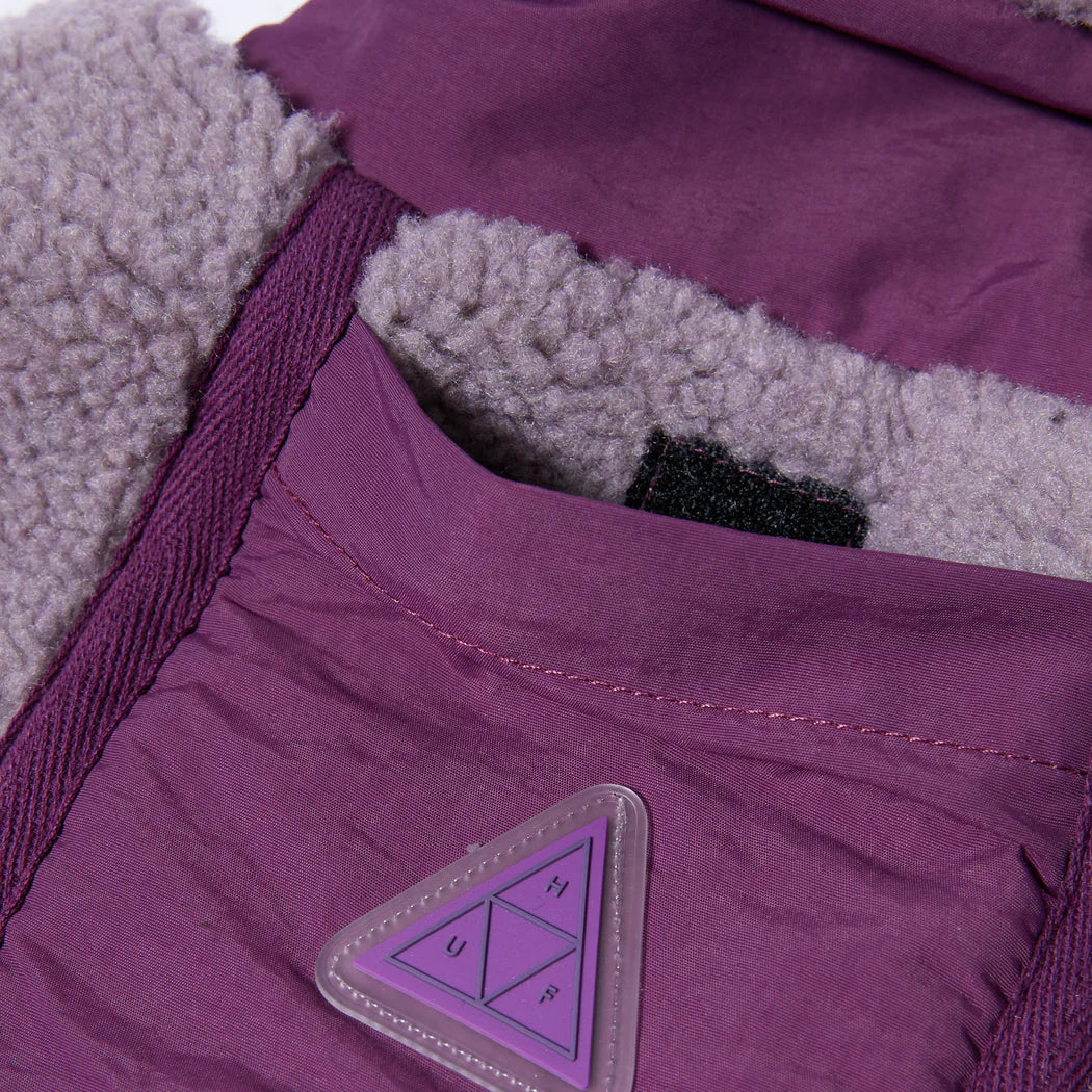 Huf Womens Livingston Sherpa Jacket Dust Purple Huf
