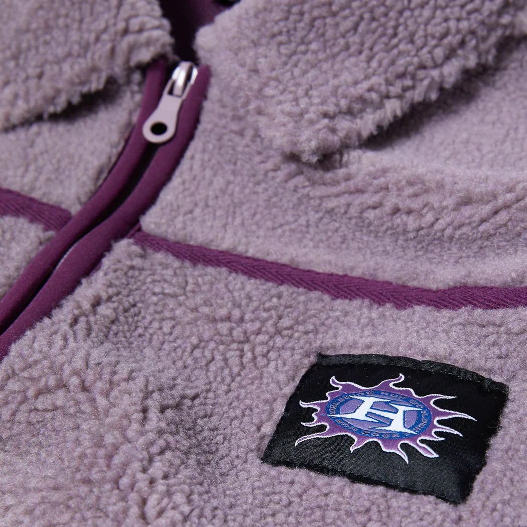 Huf Womens Livingston Sherpa Jacket Dust Purple Huf