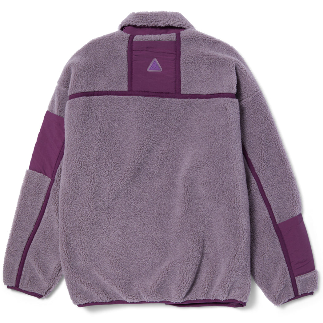 Huf Womens Livingston Sherpa Jacket Dust Purple Huf