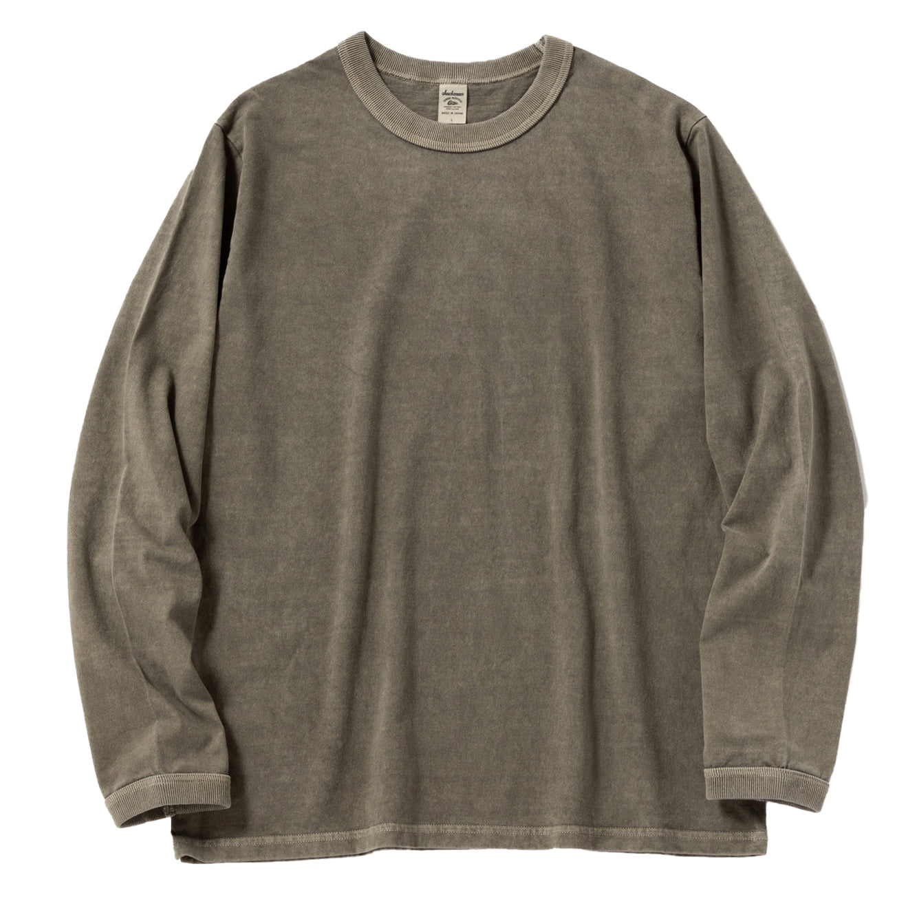 Jackman Lead-Off LS T-shirt Fade Sepia - Parasol Store