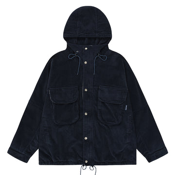 Kappy Corduroy Mountain Jacket Navy - Parasol Store