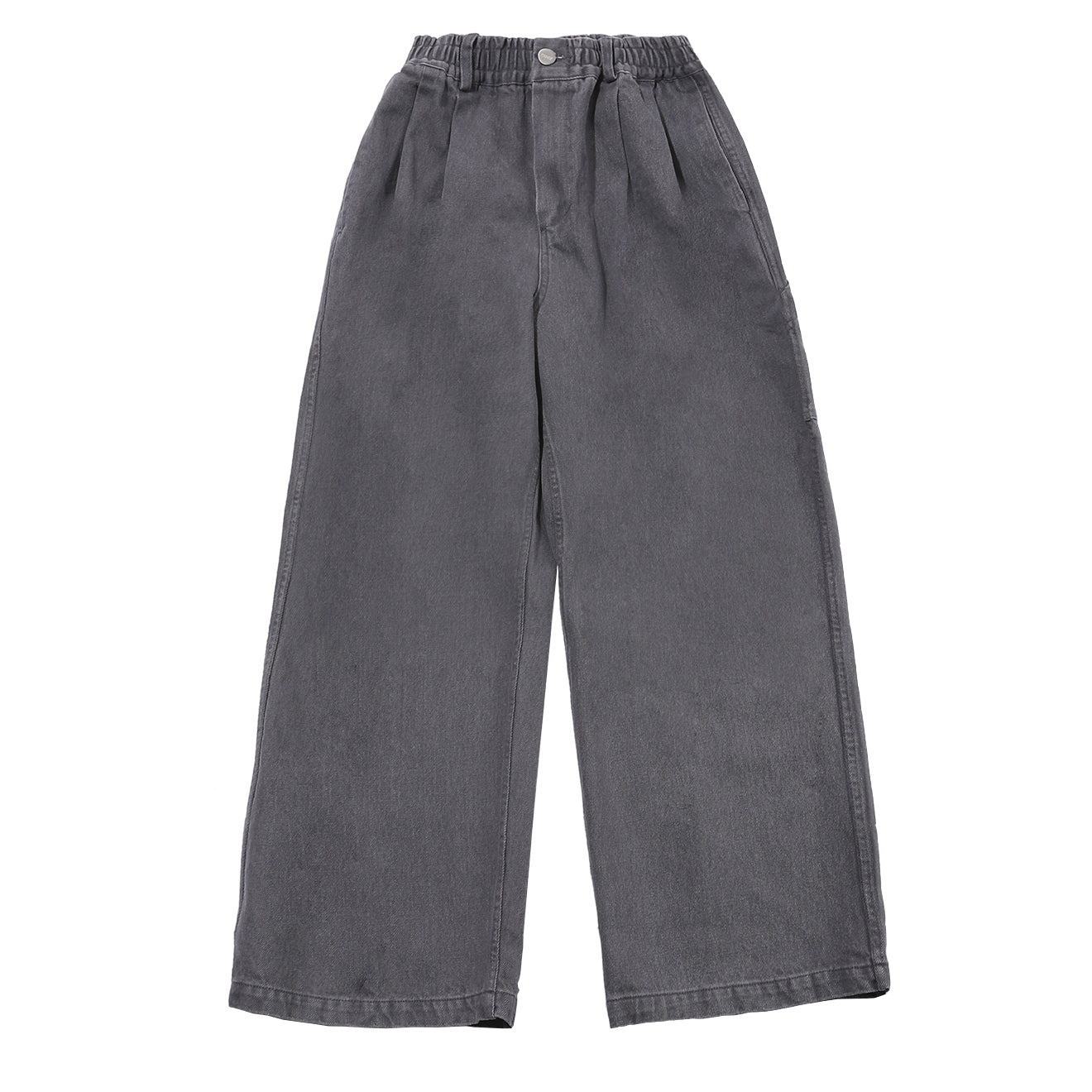 Kappy Two Tuck Wide Kation Pants Gray