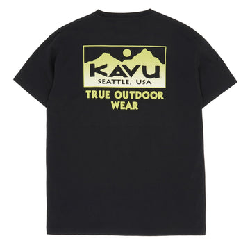 Kavu True Gradient S/S Tee Black - Parasol Store