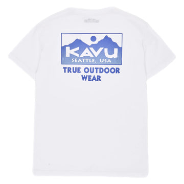 Kavu True Gradient S/S Tee White - Parasol Store