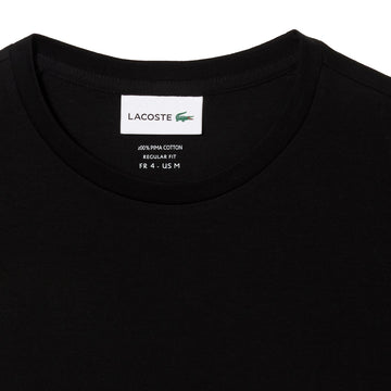 Lacoste Crew Neck Pima Cotton T-Shirt Black - Parasol Store