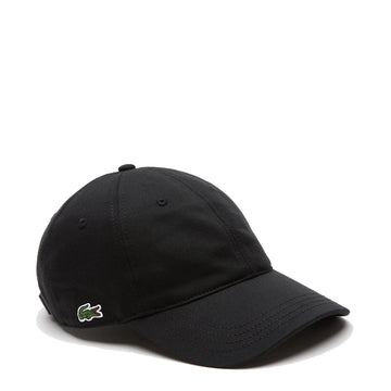 Lacoste Unisex Organic Cotton Twill Cap Black
