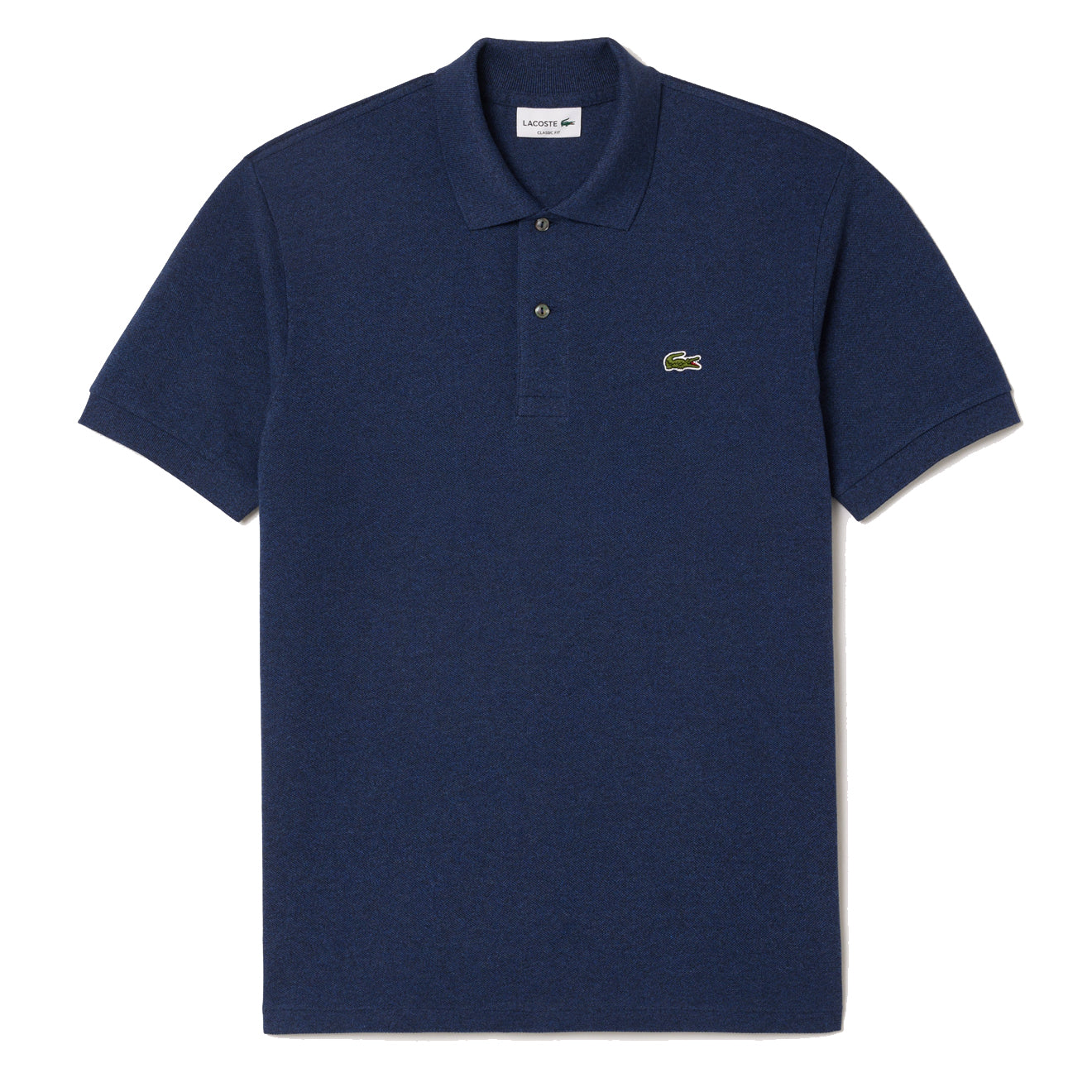 Lacoste Classic Fit L. 12. 12 Marl Polo Shirt Blue Chine Parasol Store