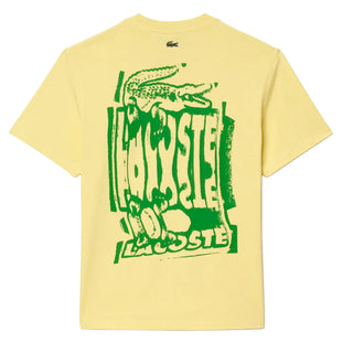 Lacoste Crocodile Blur Graffiti S/S Tee Yellow - Parasol Store