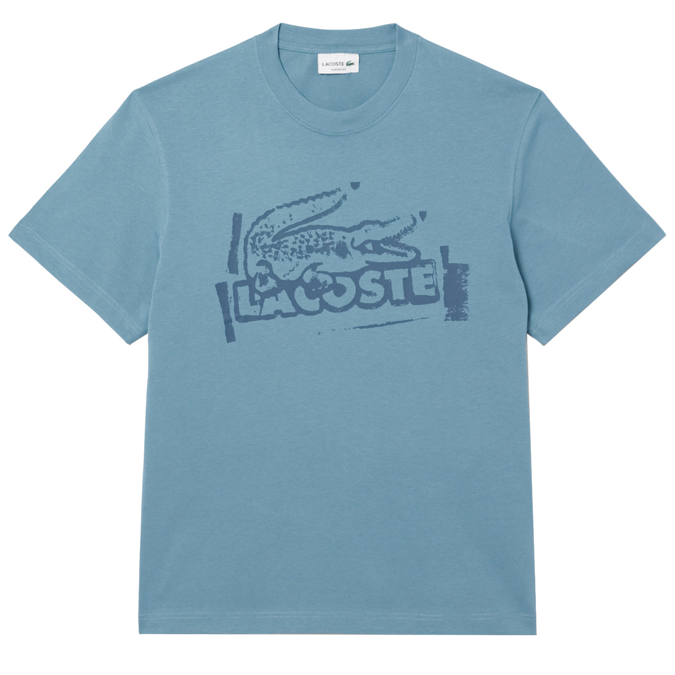 Lacoste Crocodile Graffiti S/S Tee Blue