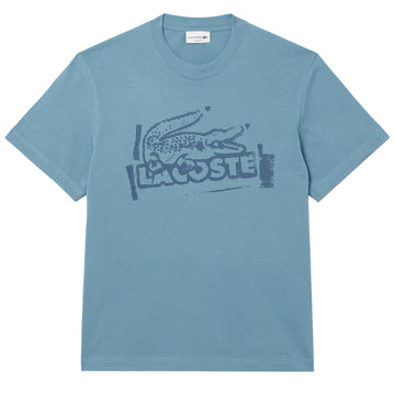 Lacoste Crocodile Graffiti S/S Tee Blue - Parasol Store