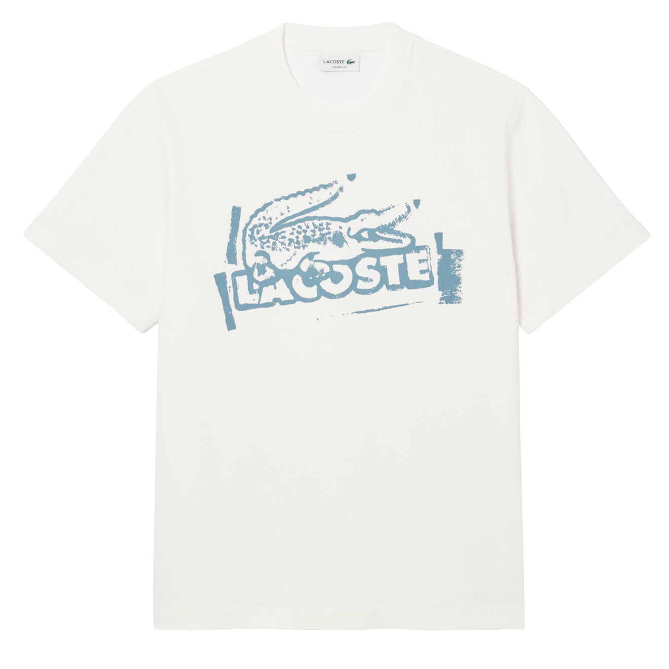 Lacoste Crocodile Graffiti S/S Tee White