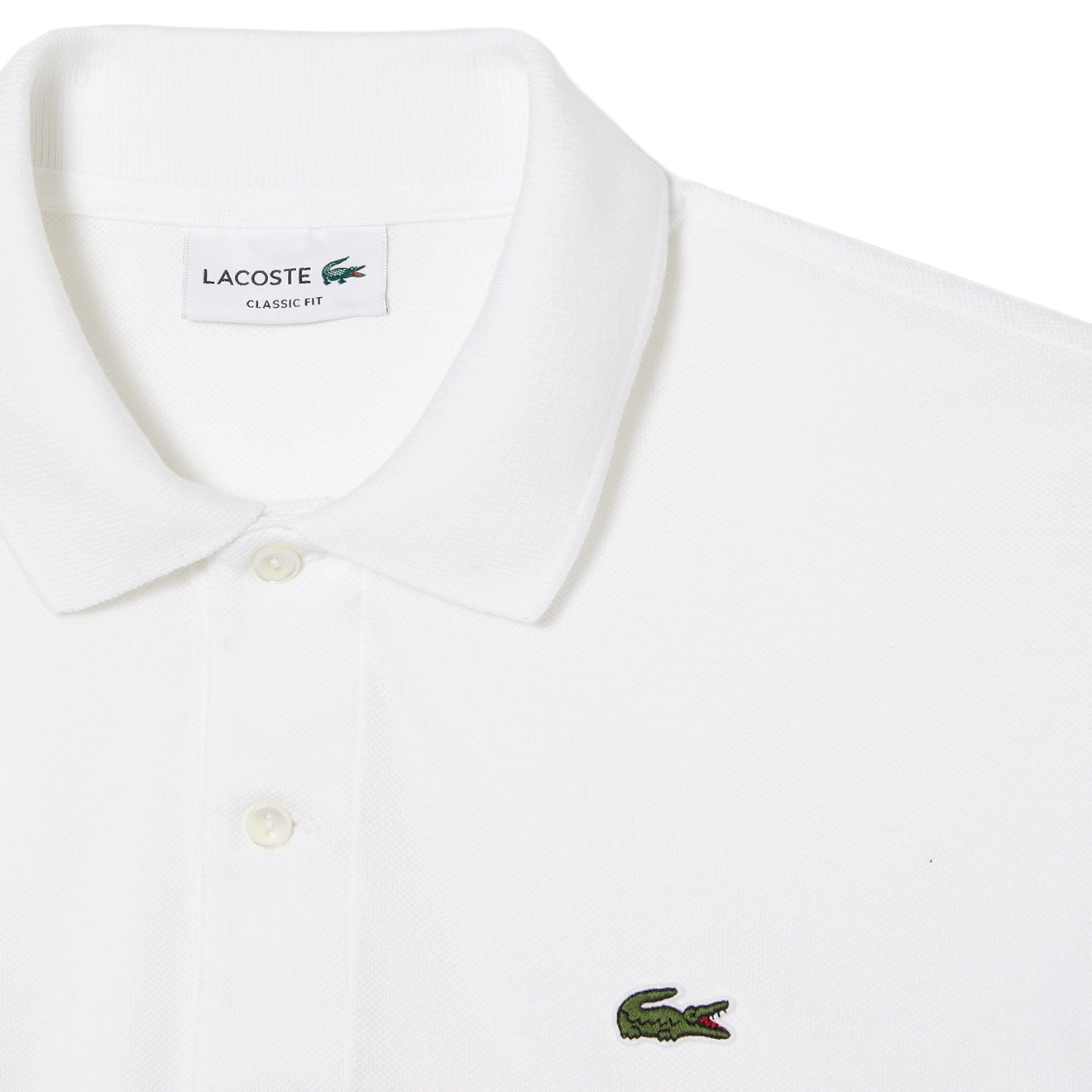 Lacoste Original L.12.12 Petit Piqué Cotton Polo Shirt White Lacoste