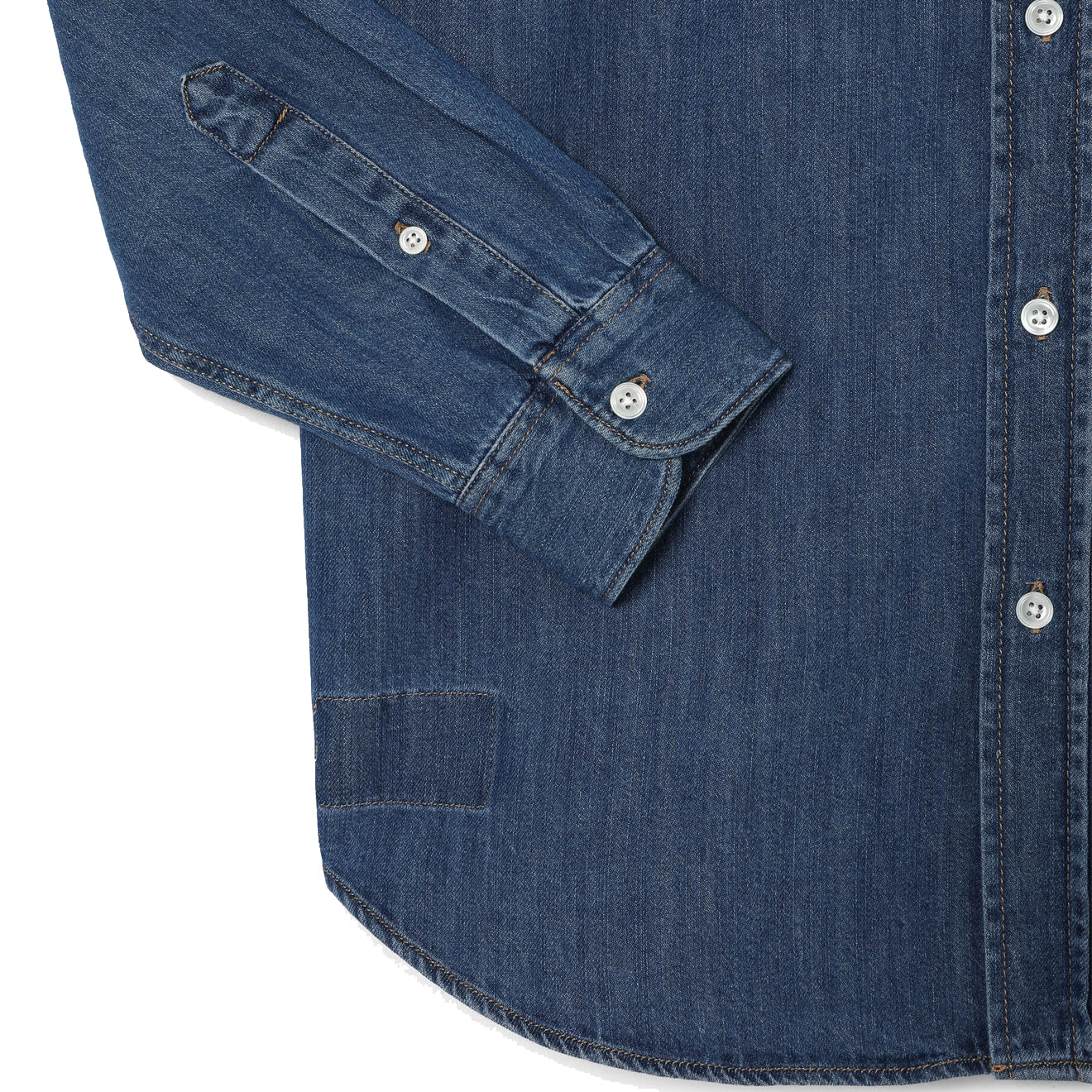 Lacoste Regular Fit Denim Shirt Blue - Parasol Store