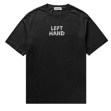 Left Hand Distressed Graphic Tee Black - Parasol Store