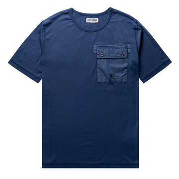 Left Hand Patch Pocket Tee Navy - Parasol Store