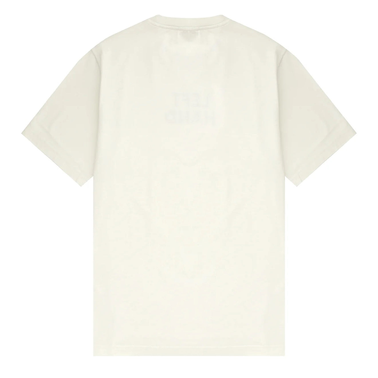 Left Hand Distressed Graphic Tee Off White