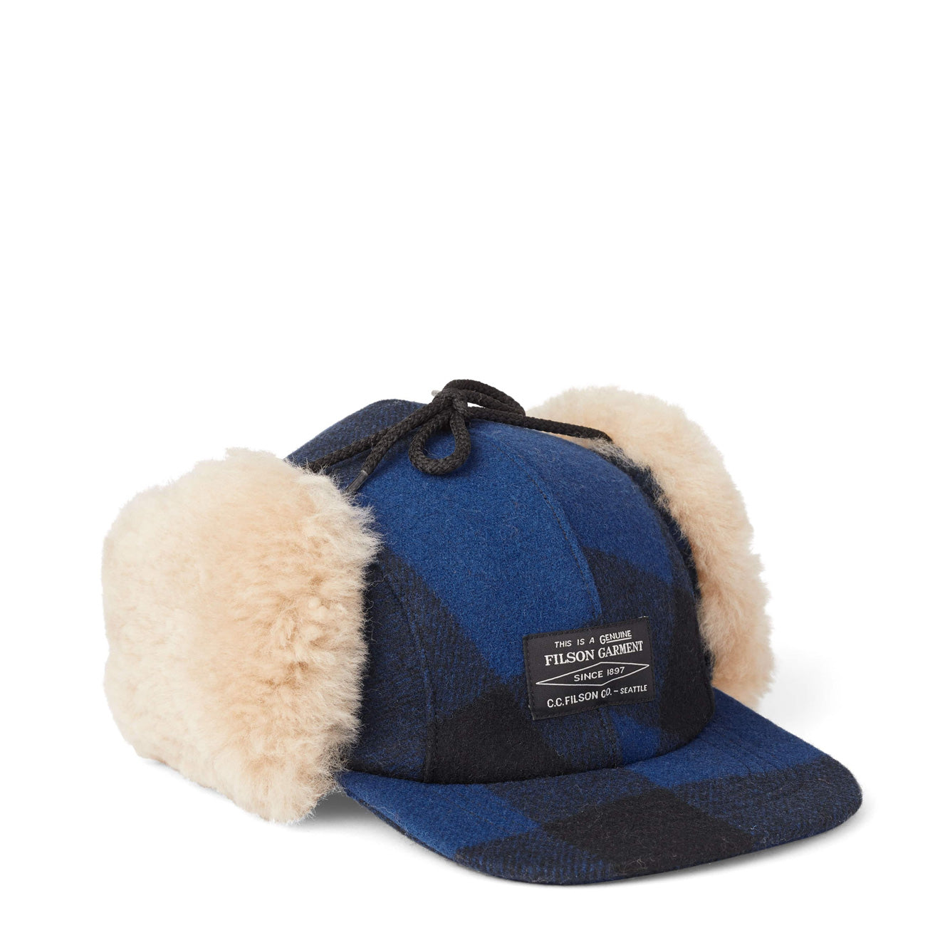 Filson Double Mackinaw Cap Cobalt / Black - Parasol Store