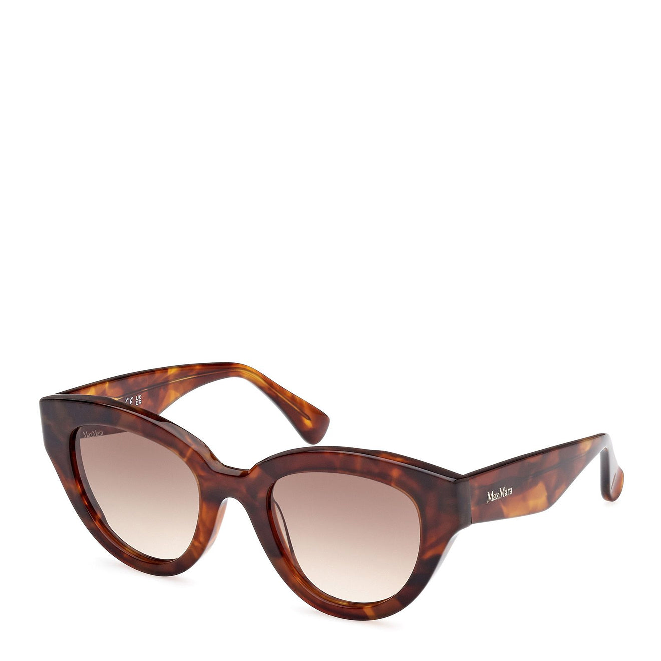MaxMara Glimpse MM0077 53F 50 Sunglasses Blonde Havana - Parasol Store