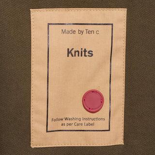 Ten C Felpa Girocollo Chiusa Crew Sweat Lizard Green - Parasol Store